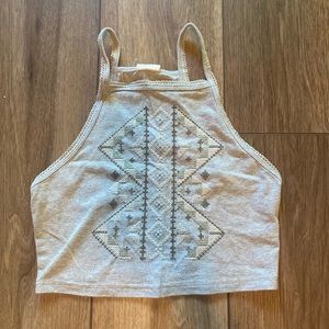 Tokyo Darling Crop Top | Gray | Size S